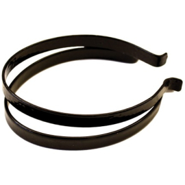 PVC Covered Trouser Bands in Black