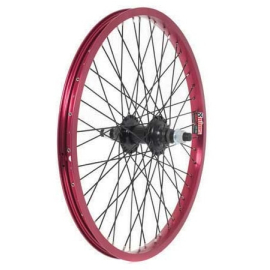 Anodised BMX Wheel, 14mm Axle, 9 Tooth Driver, REAR - Red