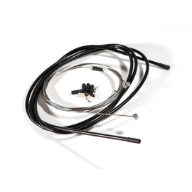 BRAKE CABLE KIT STAINLESS BLACK OUTER CASING
