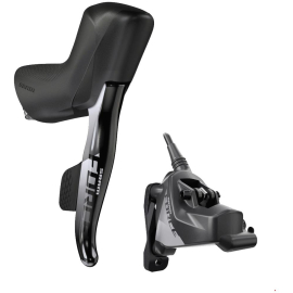 SRAM SHIFT/HYDRAULIC DISC BRAKE FORCE ETAP AXS D1 STEALTHAMAJIG CONNECTED 12-SPEED REAR SHIFT REAR BRAKE 1800MM WITH FLAT MOUNT 20MM SS HARDWARE (ROTOR & BRACKET SOLD SEPARATELY): BLACK