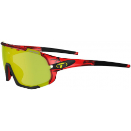 TIFOSI SLEDGE INTERCHANGEABLE CLARION LENS SUNGLASSES CRYSTAL REDCLARION YELLOW