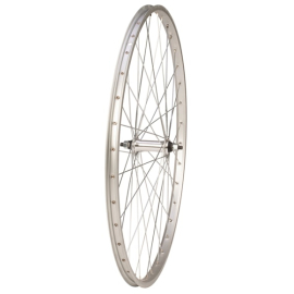 26 X 1.3/8   Front Wheel, Silver, Single Wall - City Use