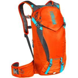 CAMELBAK KUDU PROTECTOR 10 DRY HYDRATION PACK 2019: RED ORANGE/CHARCOAL 10L/350OZ (S/M)