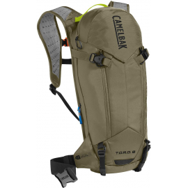 CAMELBAK TORO PROTECTOR 8 DRY HYDRATION PACK 2018: BURNT OLIVE/LIME PUNCH 8L/280OZ