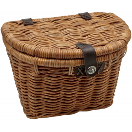Electra Woven Rattan Basket with Lid