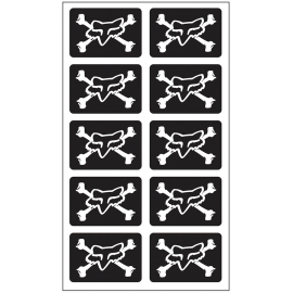 Fox mini Skulls Stickers sheet 