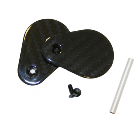 LOOK SPARE - CARBON SIDE COVERS FOR C-STEM (INC. SCREW & THREAD INSERT) GLOSS CARBON