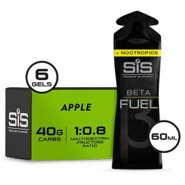 Beta Fuel Energy Gel +Nootropics - box of 6 gels - apple