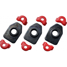 Cleat nut set, RC9, set for one shoe