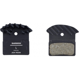 J03A disc brake pads and spring, alloy backed with cooling fins, resin